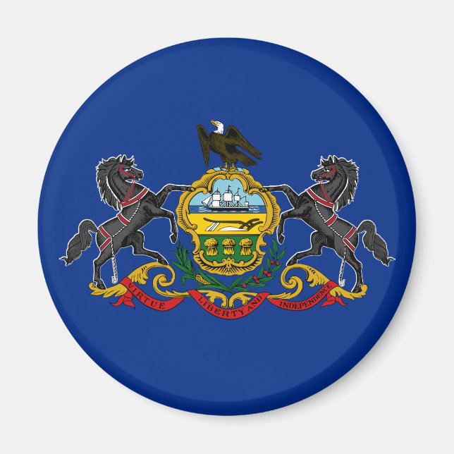 Imán Bandera de Pensilvania (Frente)