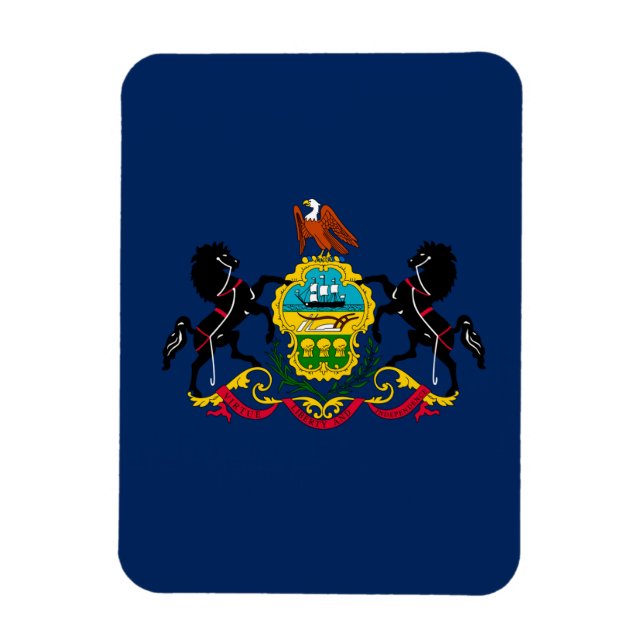 Imán Bandera de Pensilvania (Vertical)