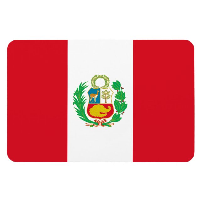 Imán Bandera de Perú (Horizontal)
