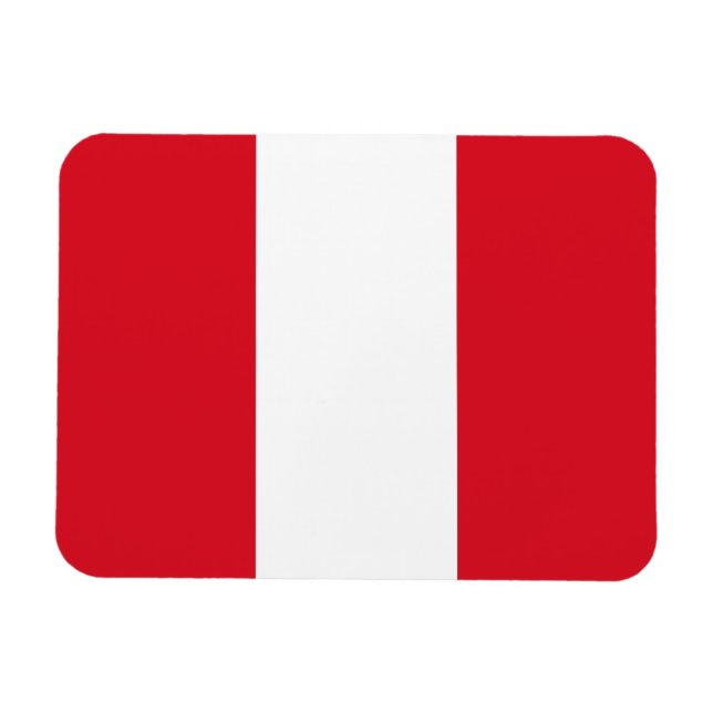 Imán Bandera de Perú (Horizontal)