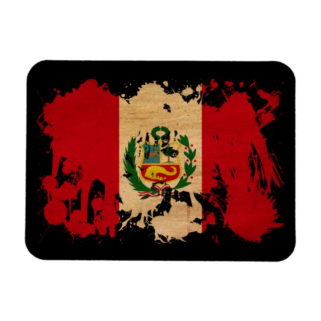 Imán Bandera de Perú (Horizontal)