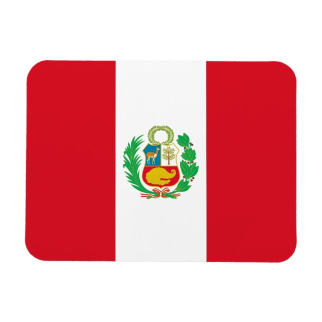 Imán Bandera de Perú (Horizontal)