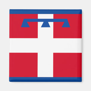 Imán Bandera de Piemonte (Italia)