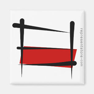 Imán Bandera de pincel de Polonia