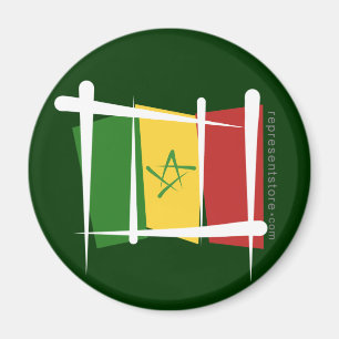 Imán Bandera de pincel de Senegal