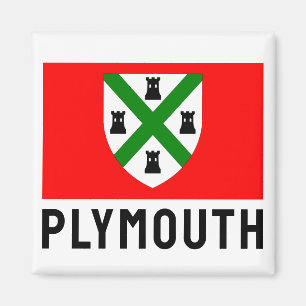 Imán Bandera de Plymouth (Inglaterra)