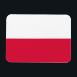 Imán Bandera de Polonia<br><div class="desc">Bandera patriótica de Polonia.</div>