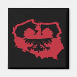 Imán Bandera de Polonia Polska