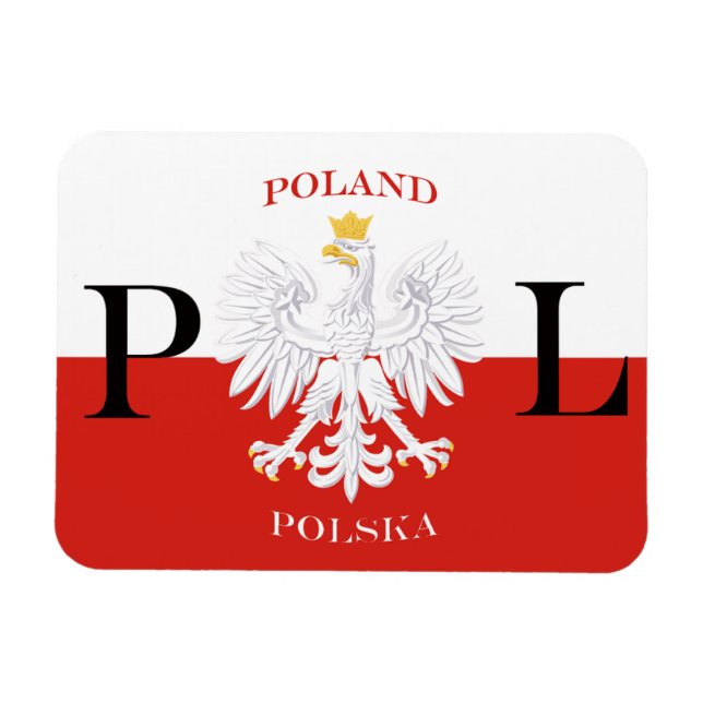 Imán Bandera de Polonia Polska Premium Flex Magnet (Horizontal)