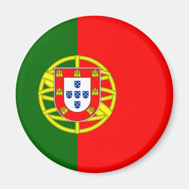 Imán Bandera de Portugal Magnet (Ronda) (Frente)