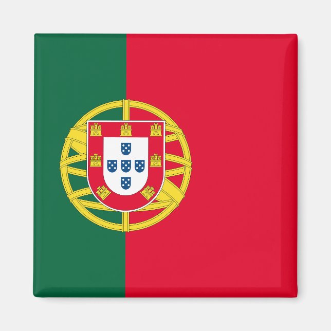 Imán Bandera de Portugal para el Día de Portugal (Frente)
