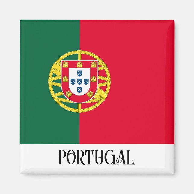 Imán Bandera de Portugal para el Día de Portugal (Frente)