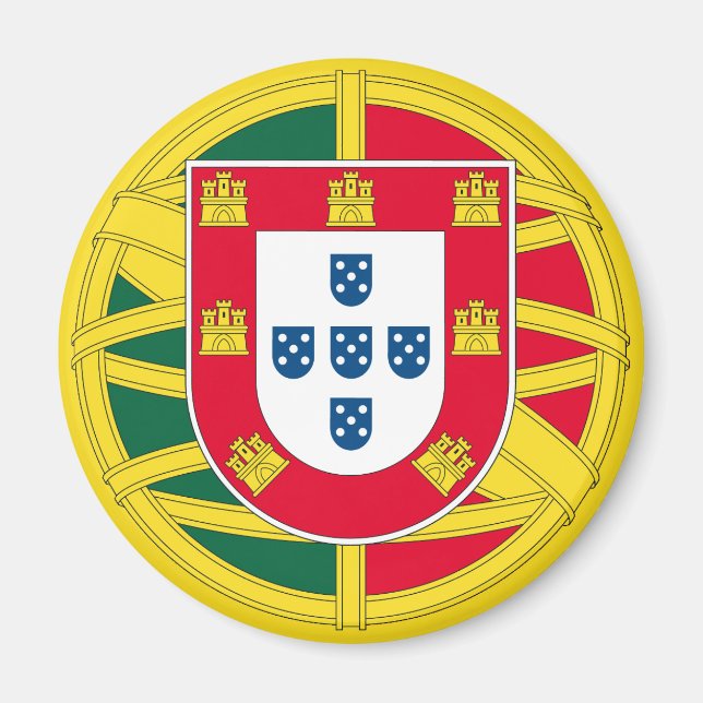 Imán Bandera de Portugal para el Día de Portugal (Frente)