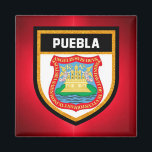 Imán Bandera de Puebla<br><div class="desc">Bandera de Puebla</div>