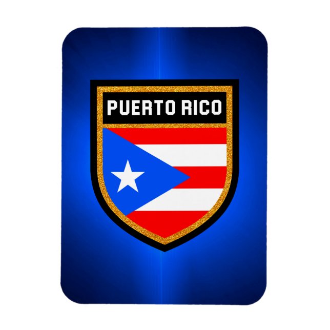 Imán Bandera de Puerto Rico (Vertical)