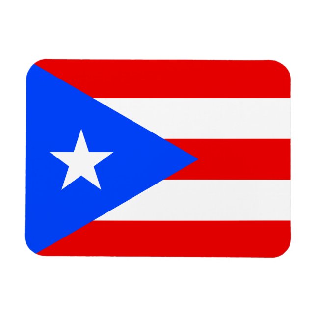 Imán Bandera de Puerto Rico (Horizontal)