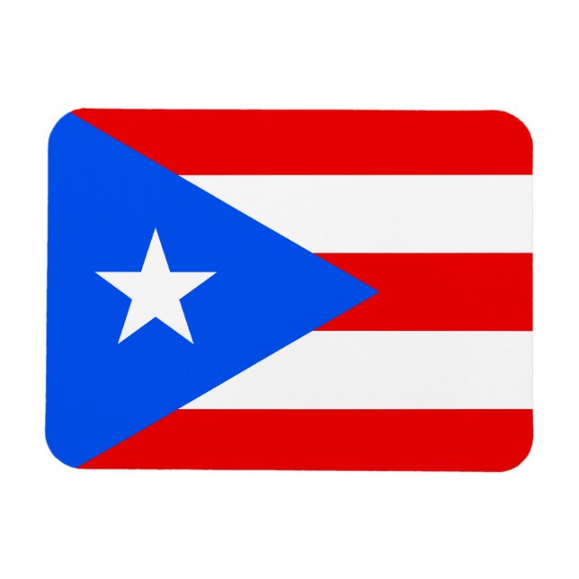 Imán Bandera de Puerto Rico (Horizontal)