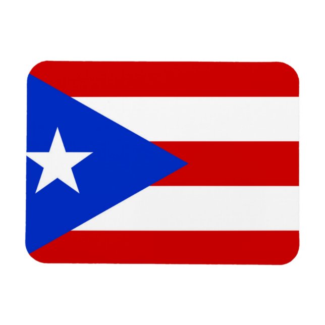Imán Bandera de Puerto Rico (Horizontal)