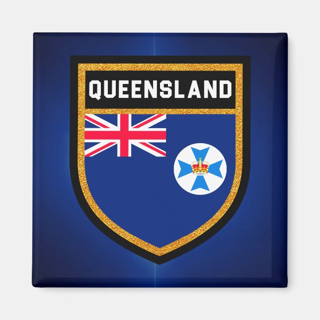 Imán Bandera de Queensland (Frente)