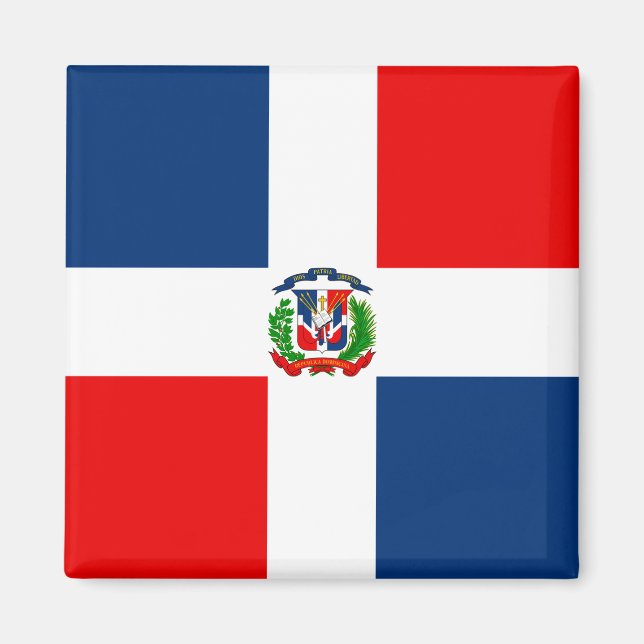 Imán Bandera de República Dominicana (Frente)