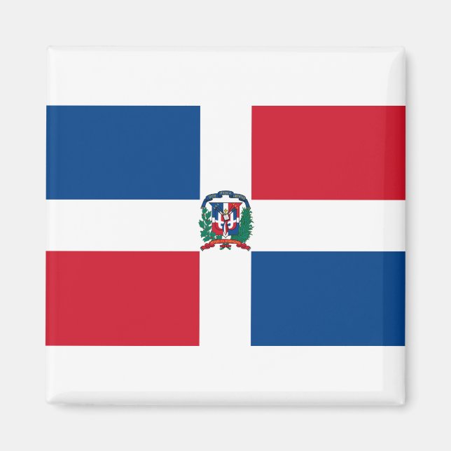 Imán Bandera de República Dominicana (Frente)