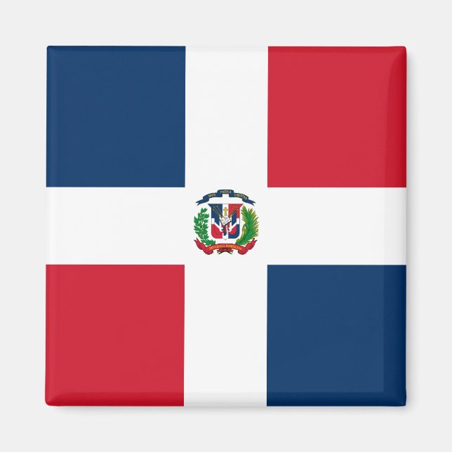 Imán Bandera de República Dominicana (Frente)