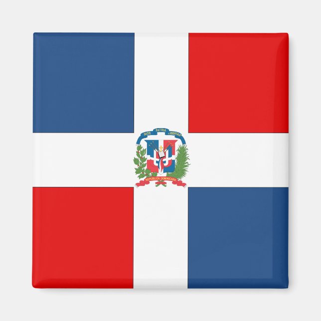 Imán Bandera de República Dominicana (Frente)