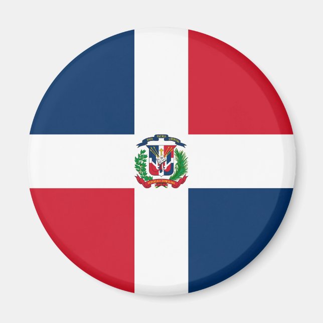 Imán Bandera de República Dominicana (Frente)
