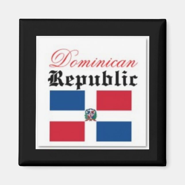 Imán Bandera de República Dominicana (Frente)