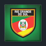 Imán Bandera de Río Grande del Sur<br><div class="desc">Bandera de Río Grande del Sur</div>