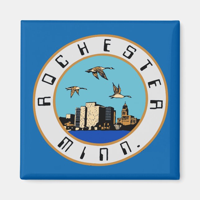 Imán Bandera de Rochester, Minnesota (Frente)
