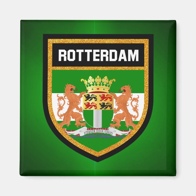 Imán Bandera de Rotterdam (Frente)