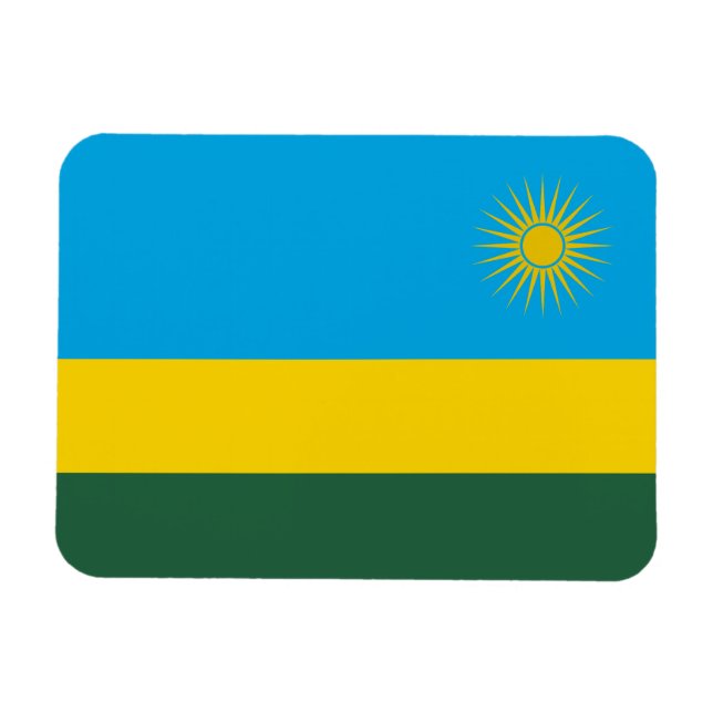 Imán Bandera de Ruanda (Horizontal)