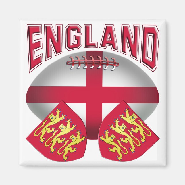 Imán Bandera de Rugby de Inglaterra (Frente)