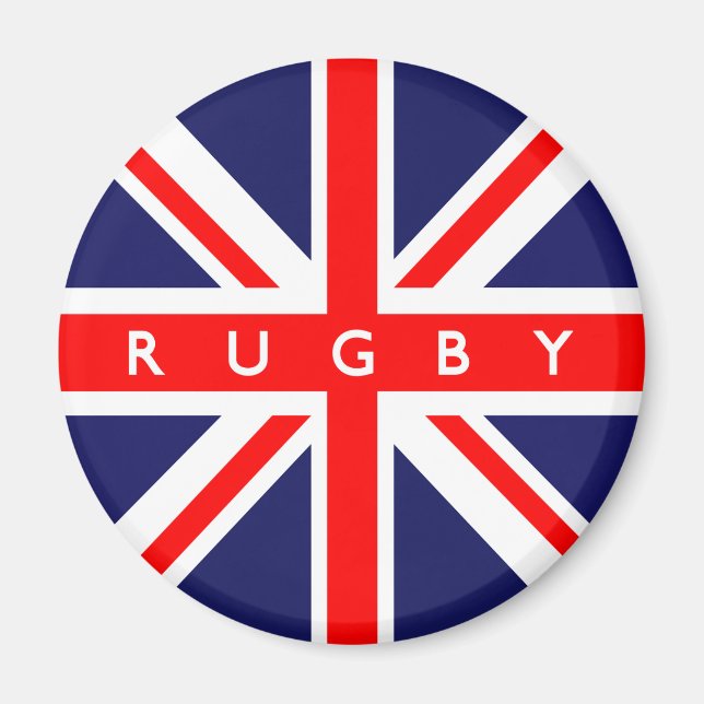 Imán Bandera de Rugby UK (Frente)