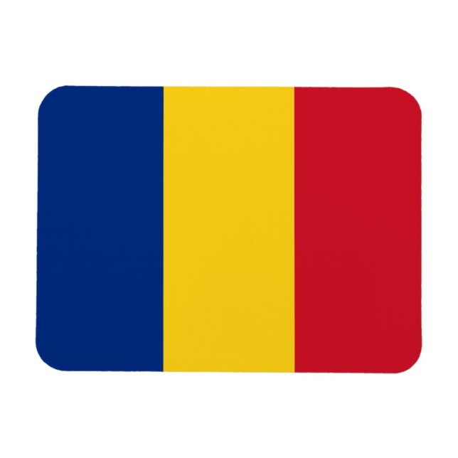 Imán Bandera de Rumania (Horizontal)