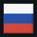 Imán Bandera de Rusia<br><div class="desc">imán de la Plaza de la Bandera Rusa. Puede agregar su propio texto o gráficos haciendo clic en "personalizar más adelante".</div>
