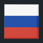 Imán Bandera de Rusia<br><div class="desc">imán de la Plaza de la Bandera Rusa. Puede agregar su propio texto o gráficos haciendo clic en "personalizar más adelante".</div>