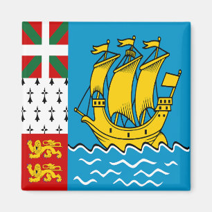 Imán Bandera de Saint Pierre y Miquelon