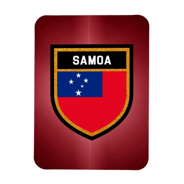 Imán Bandera de Samoa (Vertical)