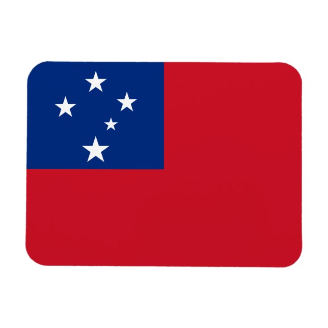 Imán Bandera de Samoa (Horizontal)