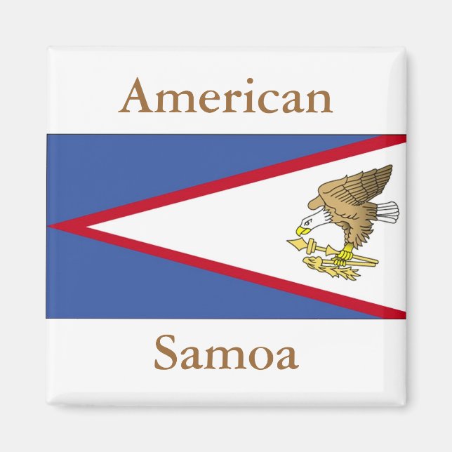 Imán Bandera de Samoa Americana (Frente)