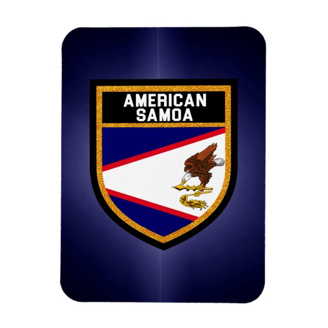 Imán Bandera de Samoa Americana (Vertical)