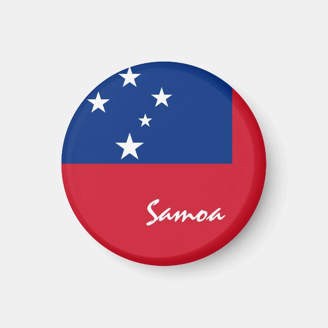 Imán Bandera de Samoa y Oceanía - fanáticos de los viaj (Frente)