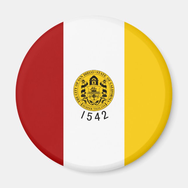 Imán Bandera de San Diego (California) (Frente)