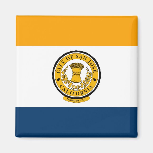 Imán Bandera de San José (California) (Frente)