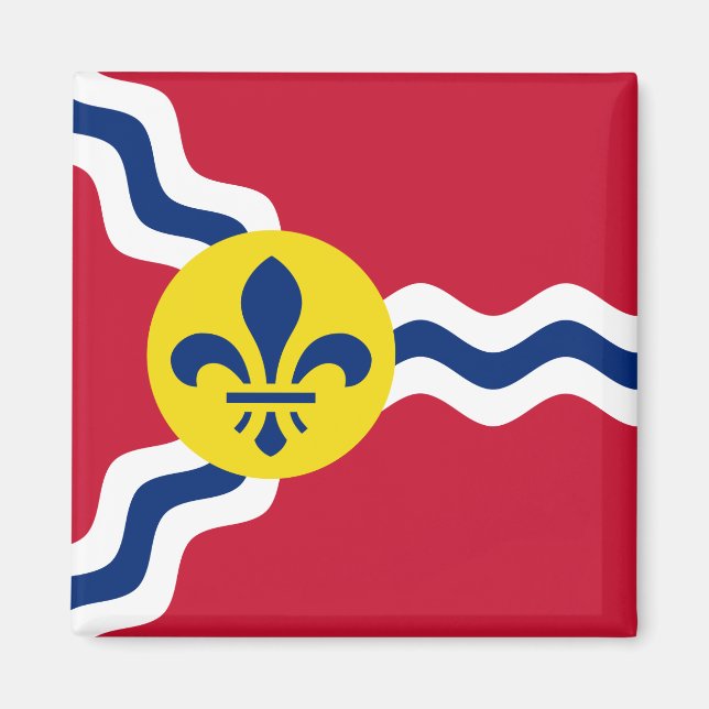 Imán Bandera de San Luis (Misuri) (Frente)
