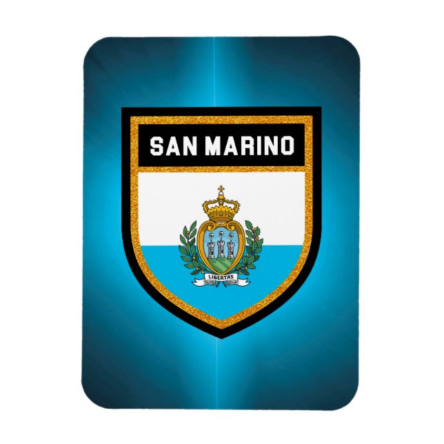 Imán Bandera de San Marino (Vertical)