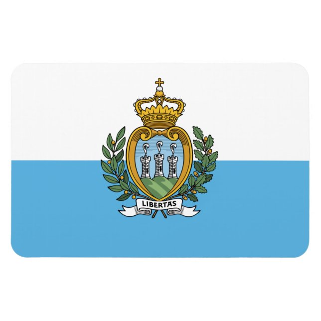 Imán Bandera de San Marino (Horizontal)