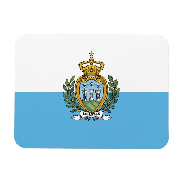 Imán Bandera de San Marino (Horizontal)
